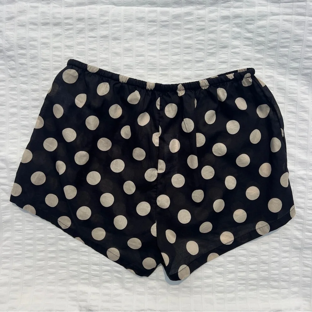NWT J. Crew Cotton Voile Beach Short in Dot Print, XXS - Picture 5 of 9